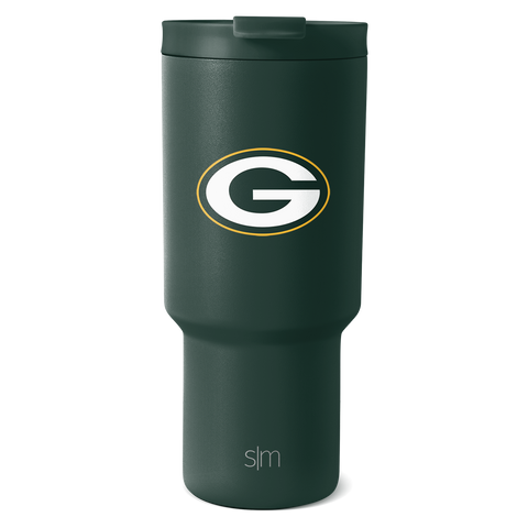 Simple Modern Officially Licensed NFL Insulated Stainless Steel Tumbler  with Clear Flip Lid and Straw, 30oz NFL Thermos Gifts for Men, Women, and  Father's Day