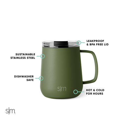 Simple Modern Voyager Coffee Mug With Handle - 12 oz - DW3020H