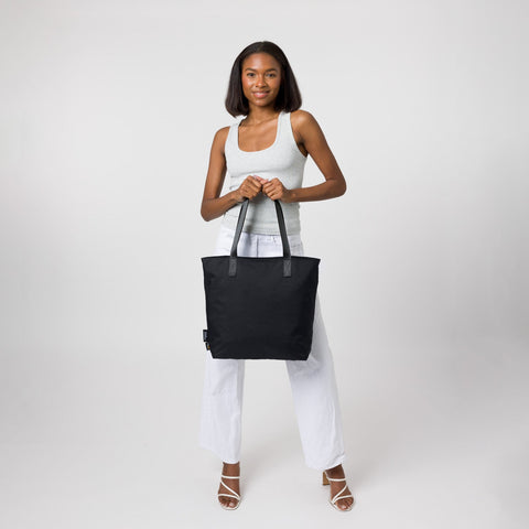 Simple Modern, Bags, Nwt Simple Modern Harper Tote Signature Leather  Black