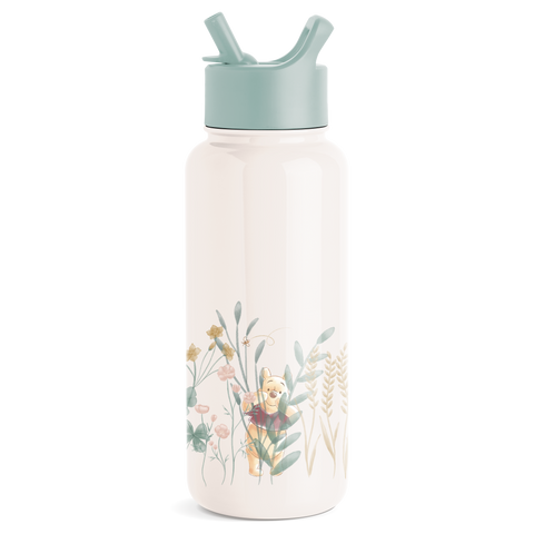 Disney Insulated Water Bottle/Tumbler with Built-In Straw – Simple