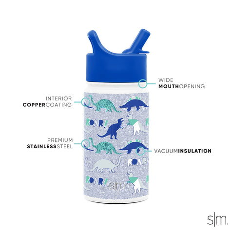 Personalized Simple Modern Summit Water Bottle with Straw Lid – Anits World