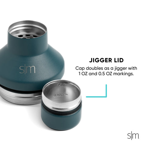 Simple Modern Cocktail Shaker Gift Set with Jigger Lid