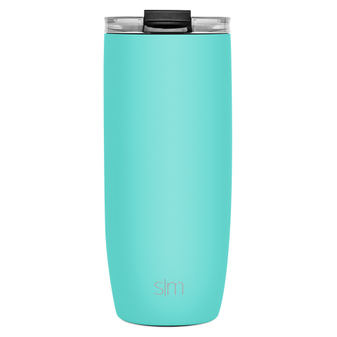 Voyager Tumbler with Clear Flip Lid & Straw – Simple Modern