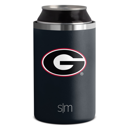 Simple Modern NCAA unisex Collegiate Ranger Can Cooler - Georgia Black/Black