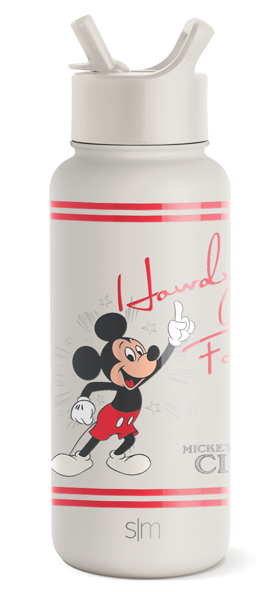 Simple Modern 40 oz Trek Tumbler Handle and Straw Lid Disney Mickey Mouse  NEW