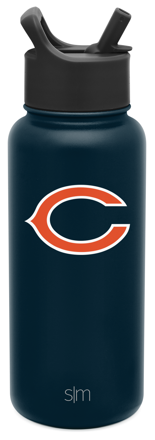 SIMPLE MODERN 2 CHICAGO BEARS 30oz Double Walled Vacuum Insulated LID  TUMBLERS