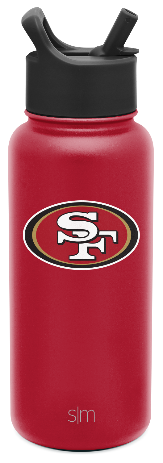 NFL San Francisco 49ers Stainless Steel Water Bottle With Lid Insulated  32oz